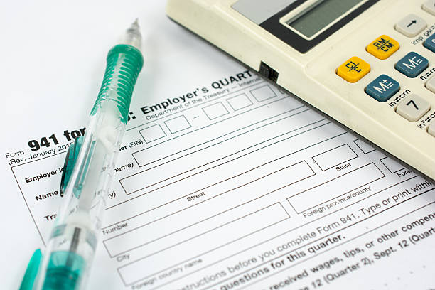United States 941 Employer Tax Form stock photo