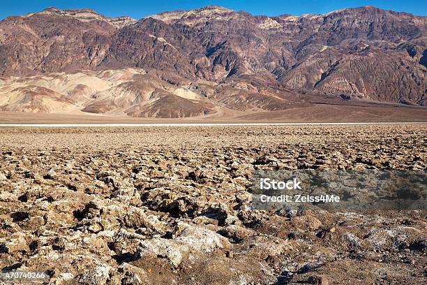 Parched Desert Floor In Death Valley Stock Photo - Download Image Now - Desert Area, Dry, 2015