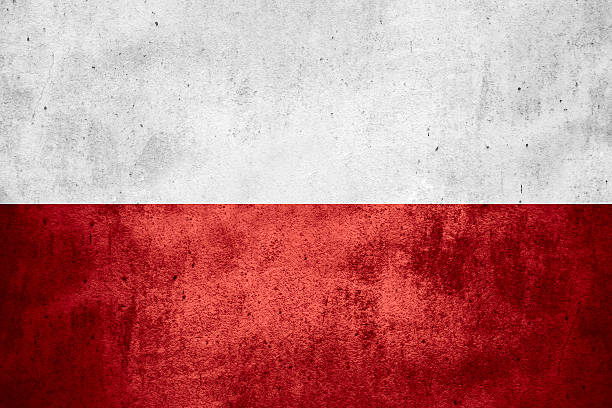 flag of Poland stock photo