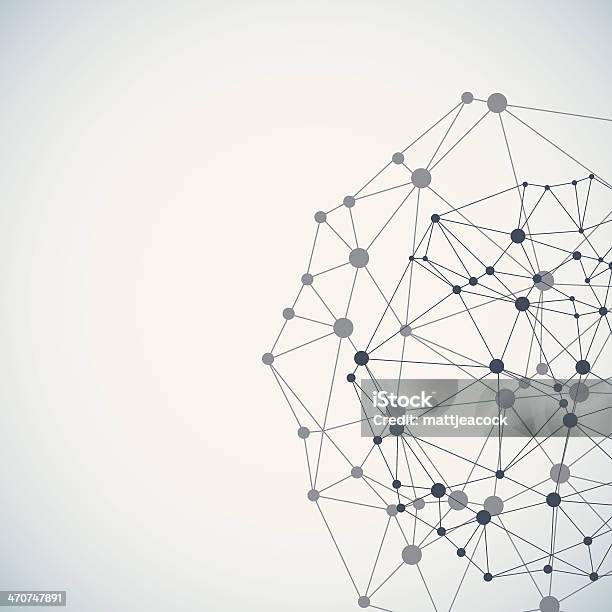 Vetores de Complexo Fundo De Rede e mais imagens de Conexão - Conexão, Grade - Padrão, Joining the Dots