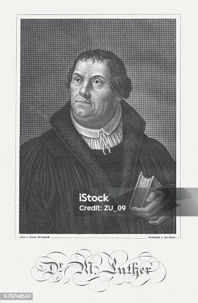 Luther Stock Vektor Art und mehr Bilder von Christentum - Christentum, Fotografie, Gravur