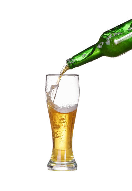 istock Isolated Beer is poured into a glass 470748852