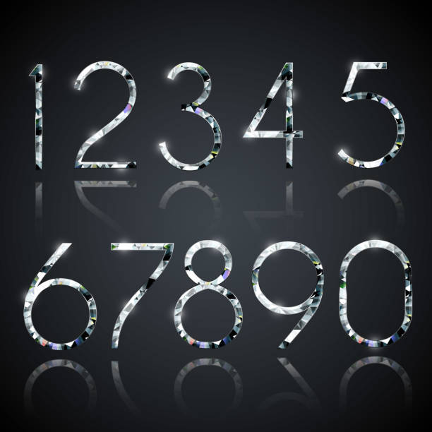 11,700+ Diamond Numbers Stock Illustrations, Royalty-Free Vector