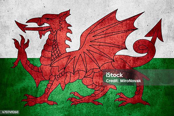 Flag Of Wales Stock Photo - Download Image Now - 2015, Backgrounds, Flag