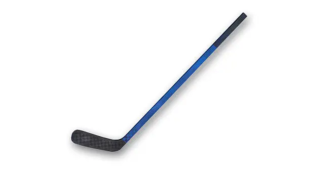 Photo of Hockey stick isolated on white background