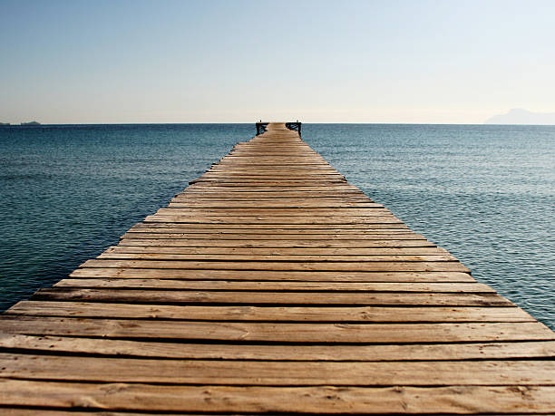 istock Board Walk Extending Into The Mediterranean Sea 470750229
