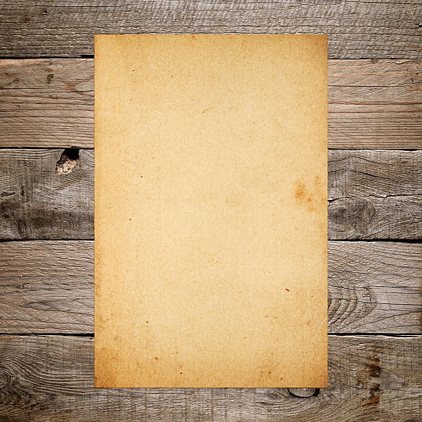 istock Vintage paper on old wood 470752538