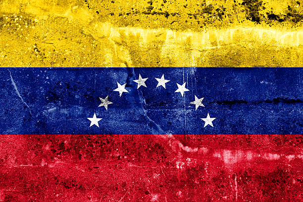 istock Venezuela Flag painted on grunge wall 470752607