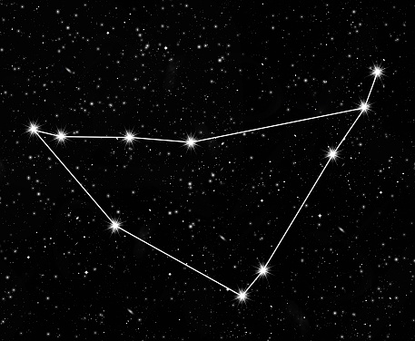 constellation Capricornus against the starry sky
