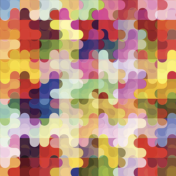 ilustrații de stoc cu fundal artistic colorat abstract - compozit digital