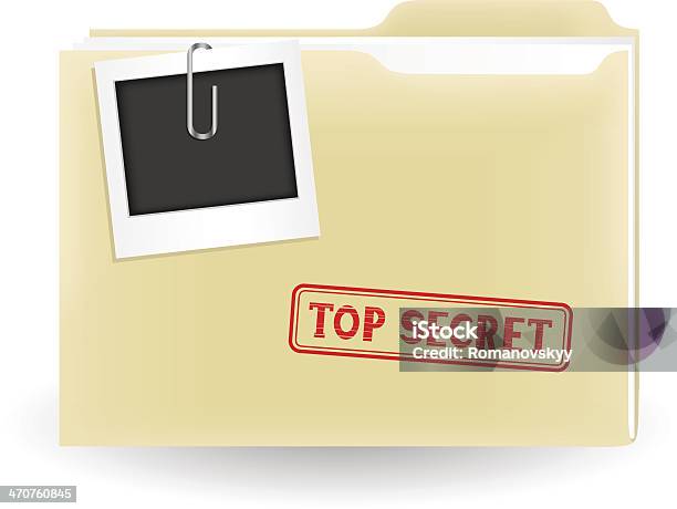 Secret File Stock Illustration - Download Image Now - Confidential, File Folder, Privacy