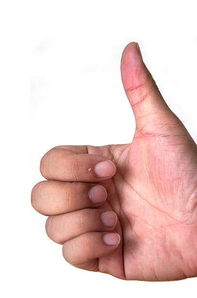 istock Hand with thumb up isolated on white background 470765374