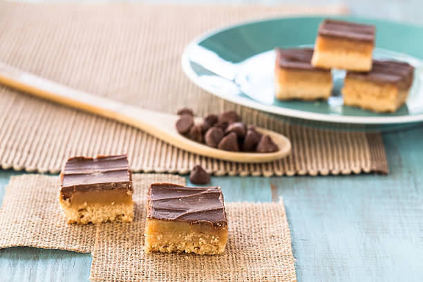istock Chocolate And Caramel Millionaire Bar Cookies With Chips 470767038