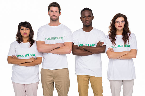 istock Serious teamwork standing with arms crossed 470769364