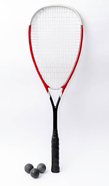 racchetta da squash - racquet strings foto e immagini stock