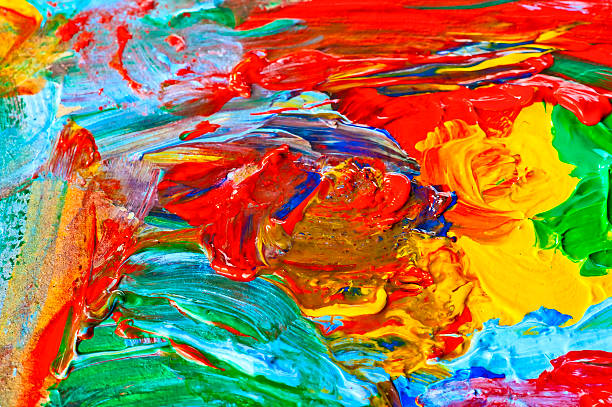 istock modern art, abstract painting with oil paints 470770378