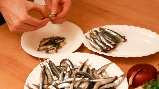 preparation of anchovies