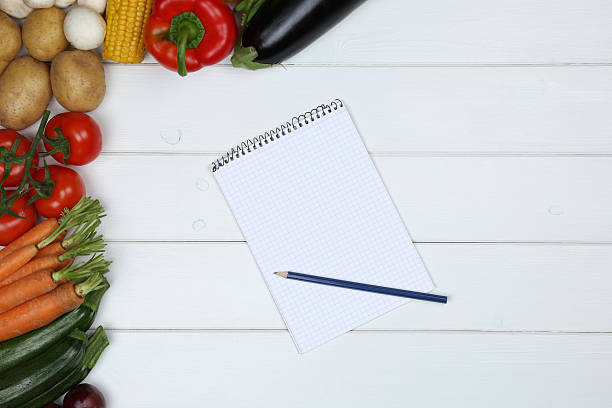 istock Shopping list for healthy vegetarian vegetables 470773200
