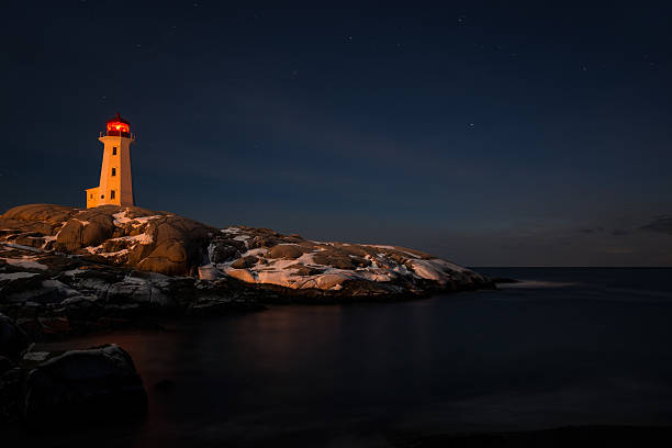 istock Peggys Cove's Lighthouse at Night 470776211