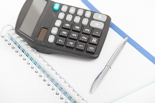 istock Business concept with calculator, pen and notebook 470777322