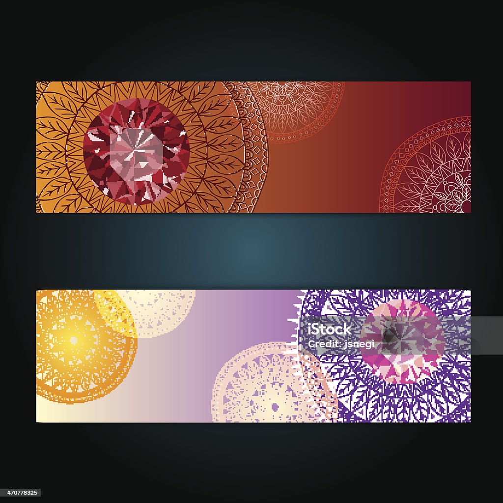 Ethnic Pattern Card Set Abstract Ethnic Pattern Card Set Stock Illustration - Download Image ...