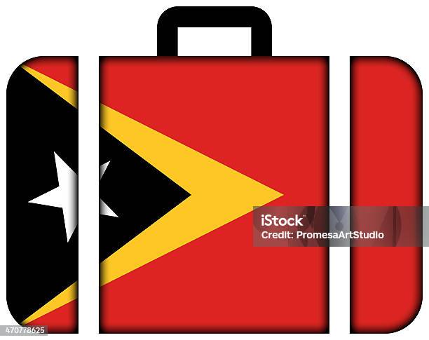 Suitcase With East Timor Flag Stock Photo - Download Image Now - Accessibility, Adventure, Bag