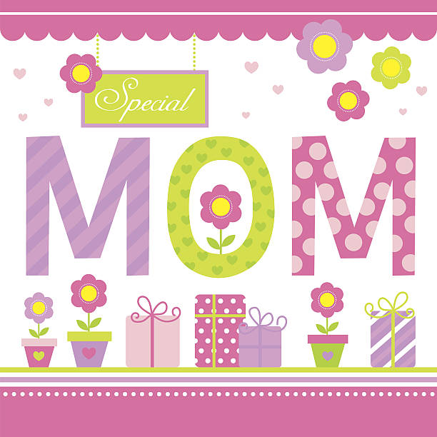 illustrazioni stock, clip art, cartoni animati e icone di tendenza di speciale mamma - mothers day flower single flower purple