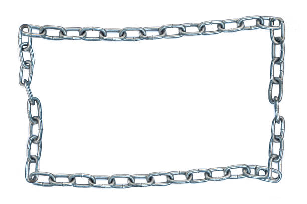 istock closeup of a metal chain link segment 470779118