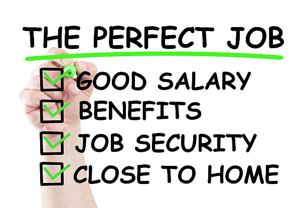 The perfect job The perfect job checklist write on transparent wipe board by hand holding a marker man writing on white board stock pictures, royalty-free photos & images