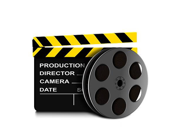 istock Film reel and clapper board icon 470779320