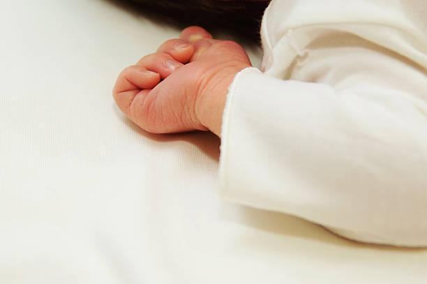 istock Close-up of baby s hand 470783400