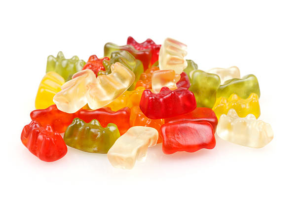 istock Gummy bears, Colorful jelly bear candies set 470783625