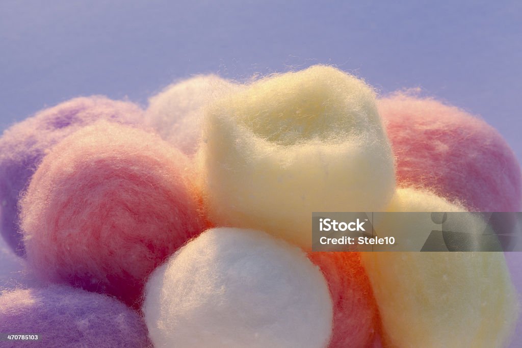 Pastel Corored Cotton Balls Stock Photo - Download Image Now - Color Image,  Cotton Ball, Day - iStock
