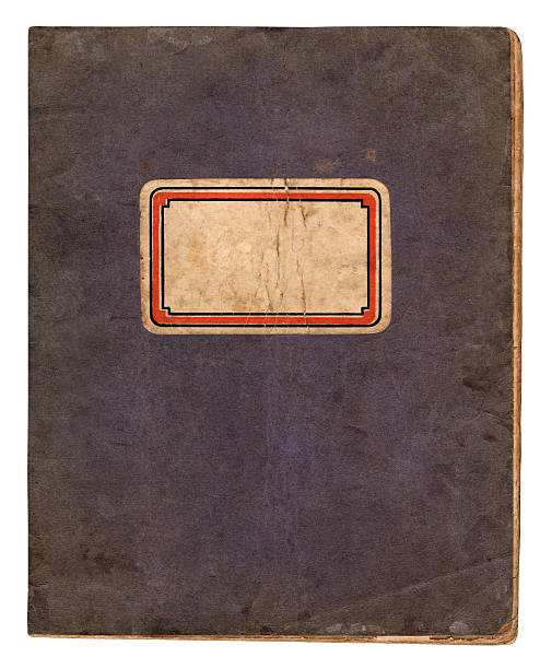 istock Vintage school book with name label 470787033