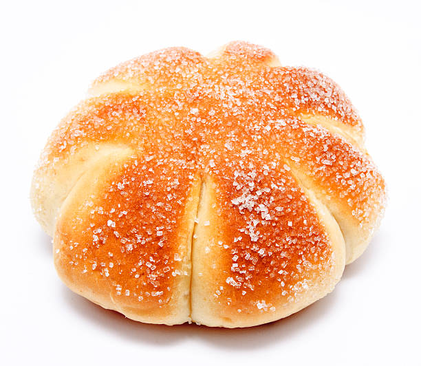 istock Sweet roll bun isolated on a white 470788944
