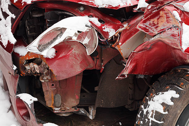 istock crumpled car after winter traffic accident 470788991