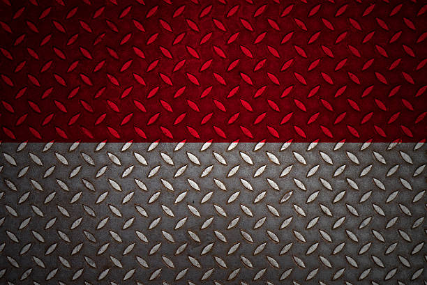istock indonesia Flag Seamless steel diamond plate 470791671