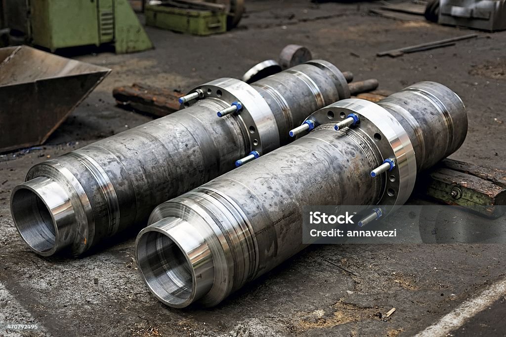 New industrial pipes New industrial pipes close up Appliance Stock Photo