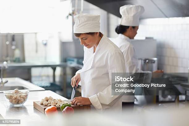 Taking Care In Each Step Of The Culinary Process Stock Photo - Download Image Now - 2015, Adult, Adults Only