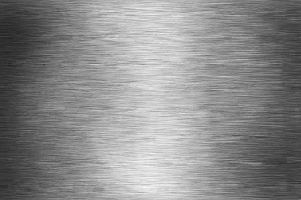 istock Background graphic of silver brushed aluminum 470796014