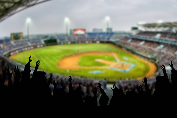 Baseball Excitement Baseball Excitement hand fan stock pictures, royalty-free photos & images