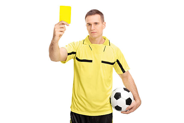 istock Football referee showing a yellow card 470797256