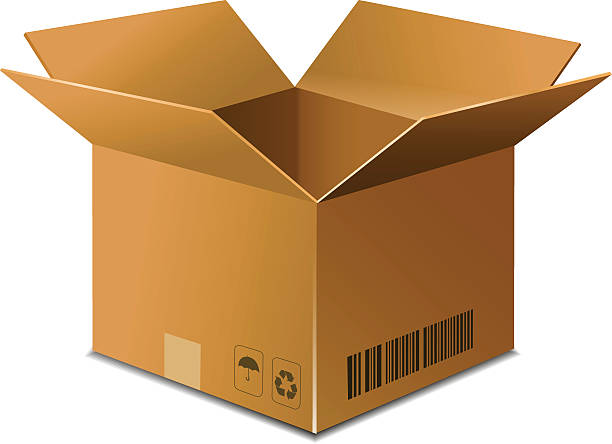 box - cardboard box box open carton stock illustrations