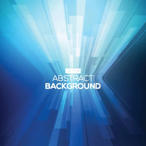 Vector illustration of Abstract background in the middle of 3-D geometric lines