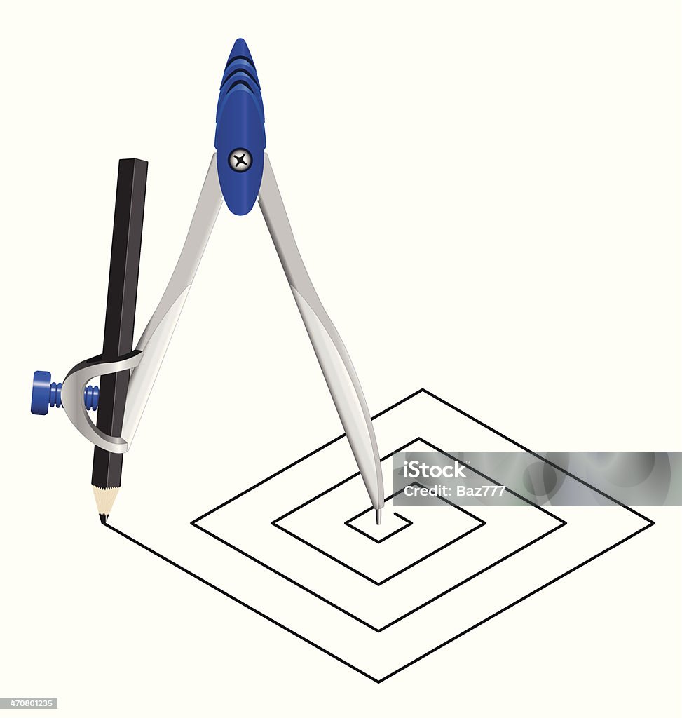 Ilustración de una plaza - arte vectorial de Ciencia libre de derechos