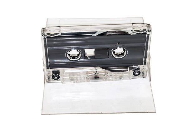 istock Old  sound cassette music on white background 470801850