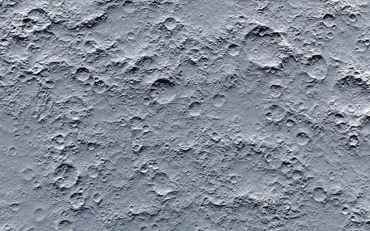 Close-up of the surface of the moon