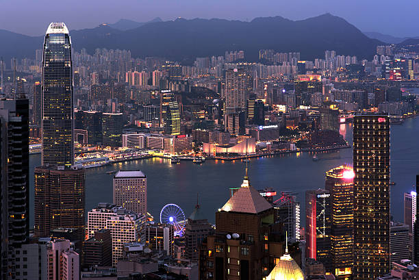 istock Night scene of Hong Kong 470802806