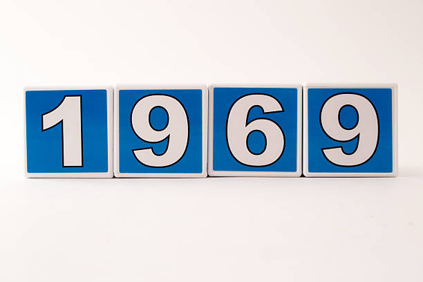 Year 1969 Child's Building Block