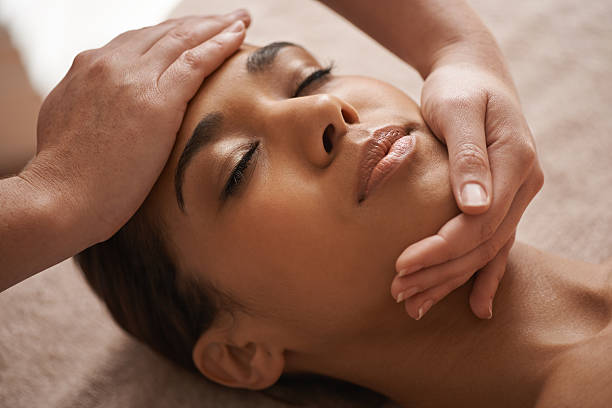 istock Clearing the tension and negative thoughts from her head 470803299